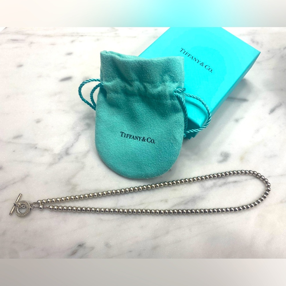 Tiffany & Co. Toggle Bead Necklace.